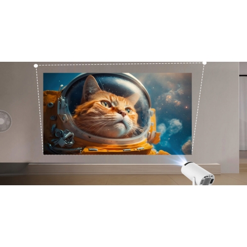 HY300 PRO HD TV-PROJEKTOR 130'' ANDROID WIFI BÄRBAR ROTERANDE